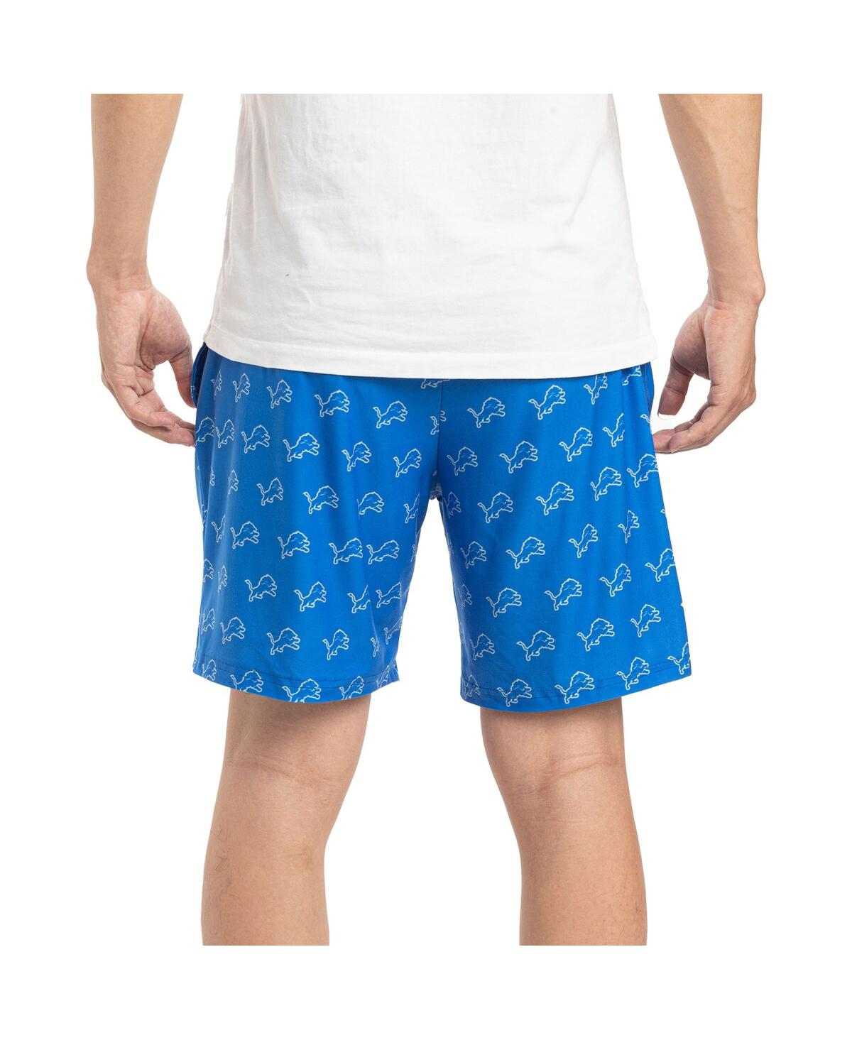 Shop Concepts Sport Men's  Blue Detroit Lions Gauge Jam Two-pack Shorts Set