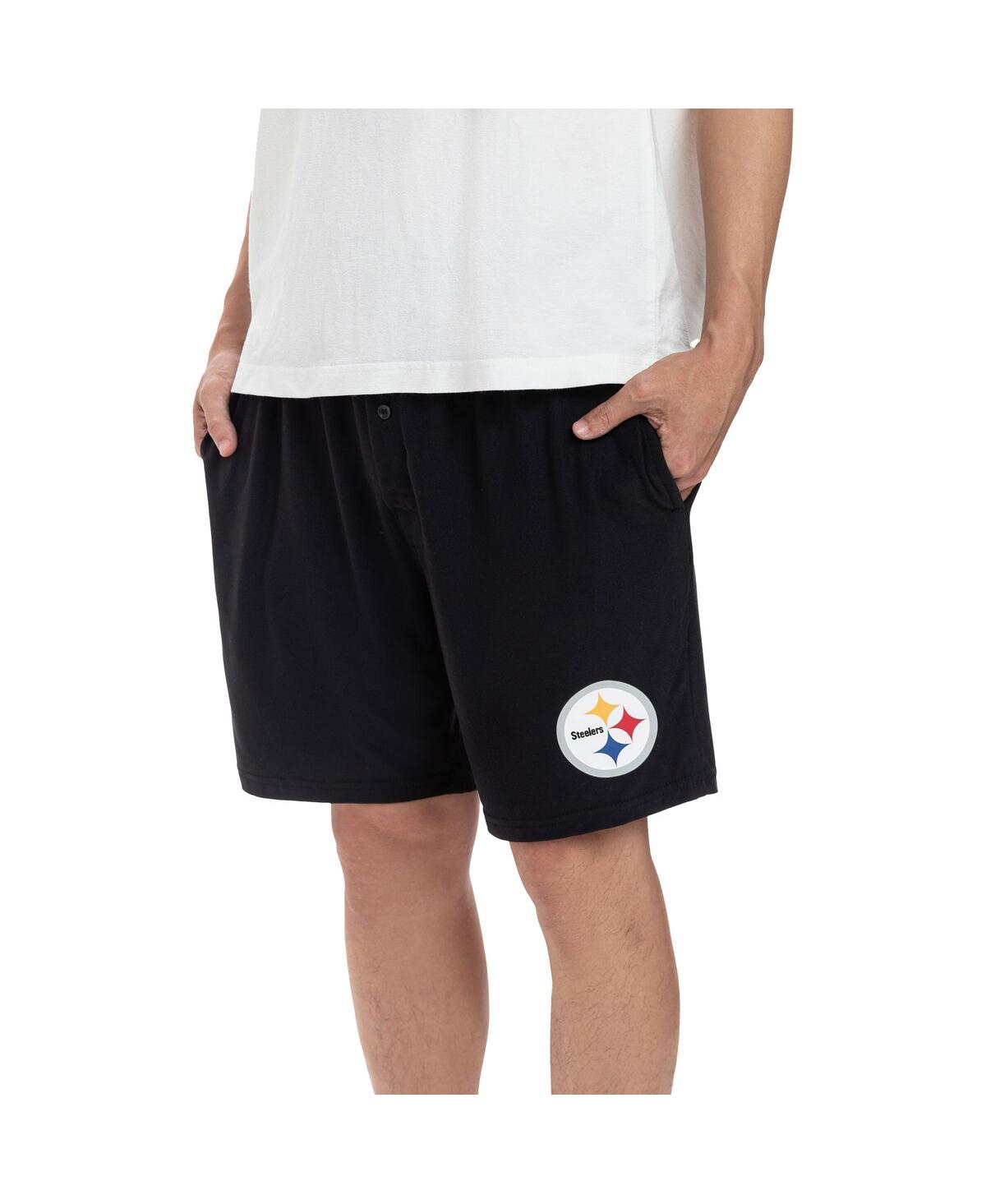 Shop Concepts Sport Men's  Black Pittsburgh Steelers Gauge Jam Two-pack Shorts Set