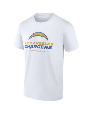 Men's White Los Angeles Chargers Team Lockup T-shirt
