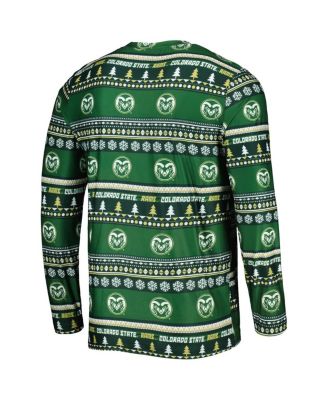 Men's Green Colorado State Rams Swivel Long Sleeve T-shirt and Pants Sleep Set