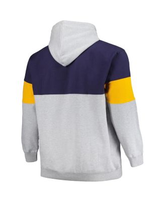Men's Navy, Gold Denver Nuggets Big and Tall Pullover Hoodie