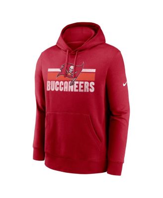 Men's Red Tampa Bay Buccaneers Club Fleece Pullover Hoodie