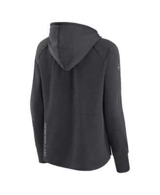 Women's Heather Charcoal Pittsburgh Penguins Authentic Pro Pullover Hoodie