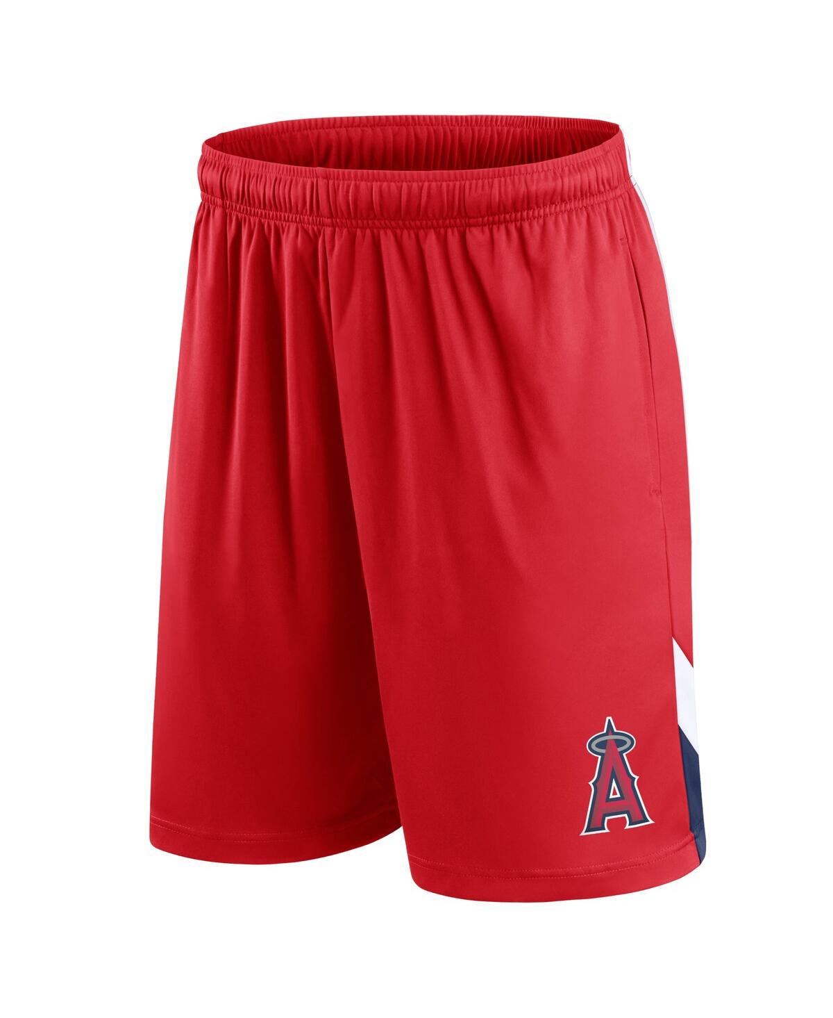 Shop Fanatics Men's  Red Los Angeles Angels Slice Shorts
