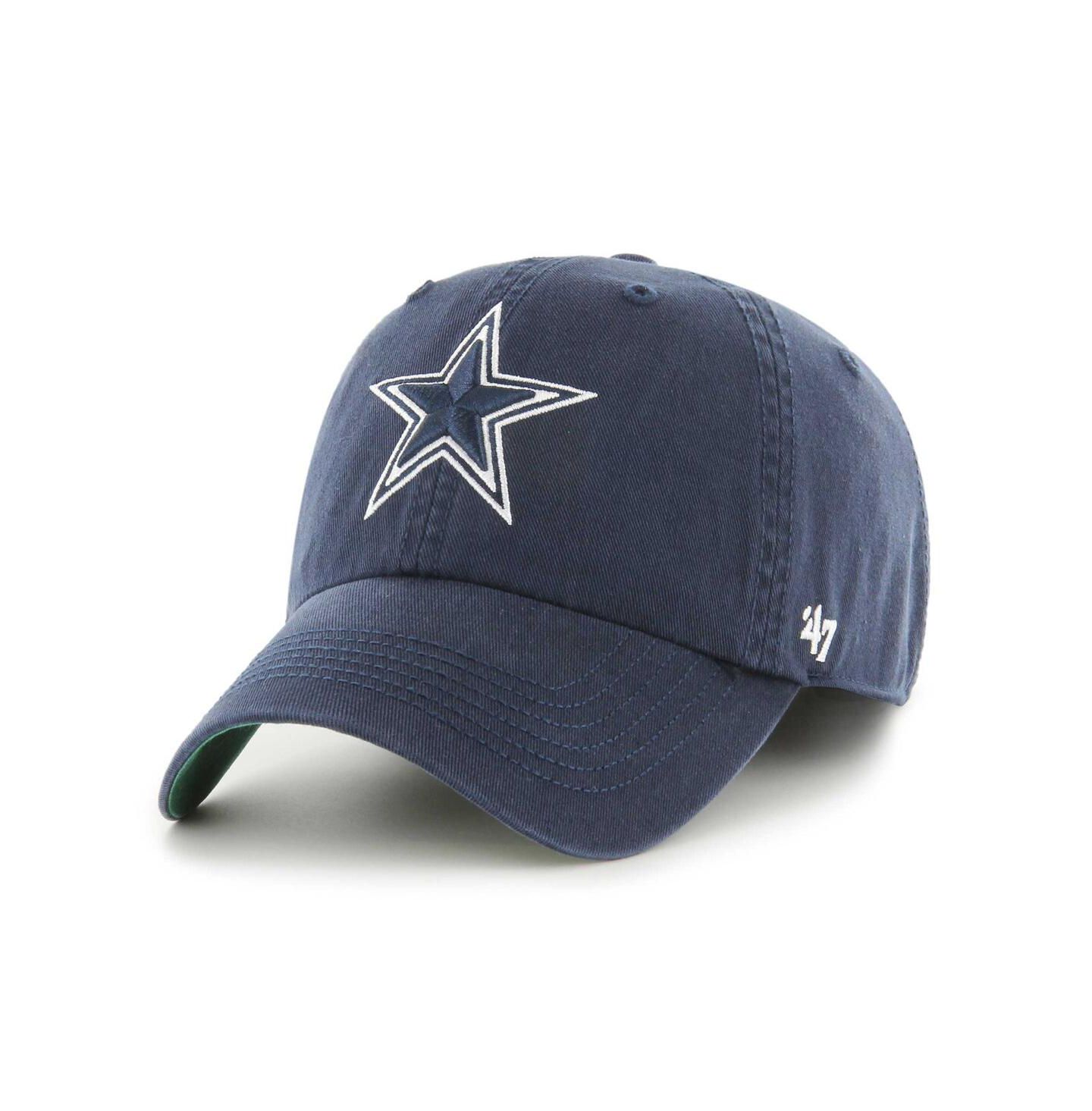 Мужская кепка '47 Brand Navy Dallas Cowboys Sure Shot Franchise Fitted Hat — фото 2