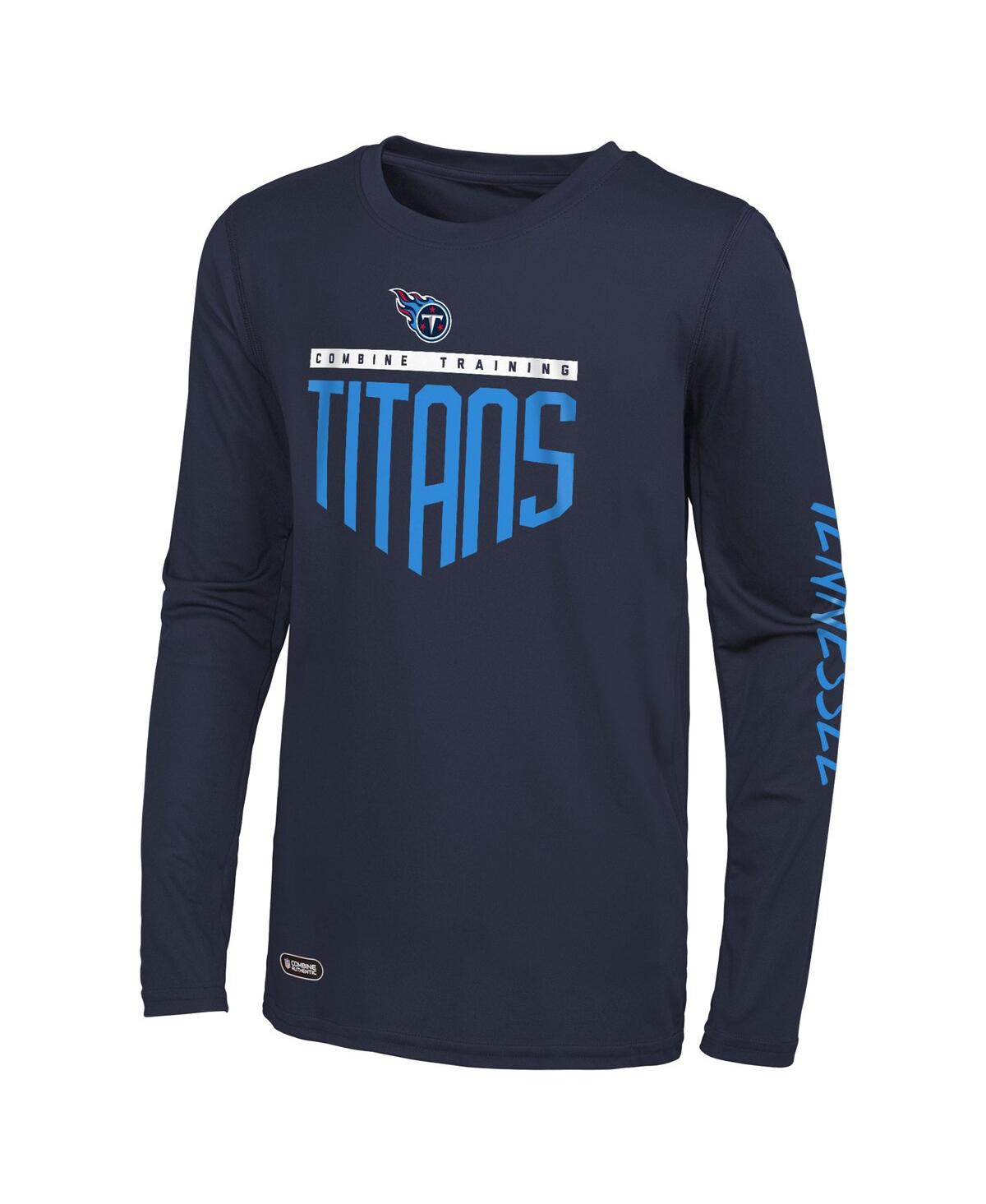 Men's Navy Tennessee Titans Impact Long Sleeve T-shirt - Navy