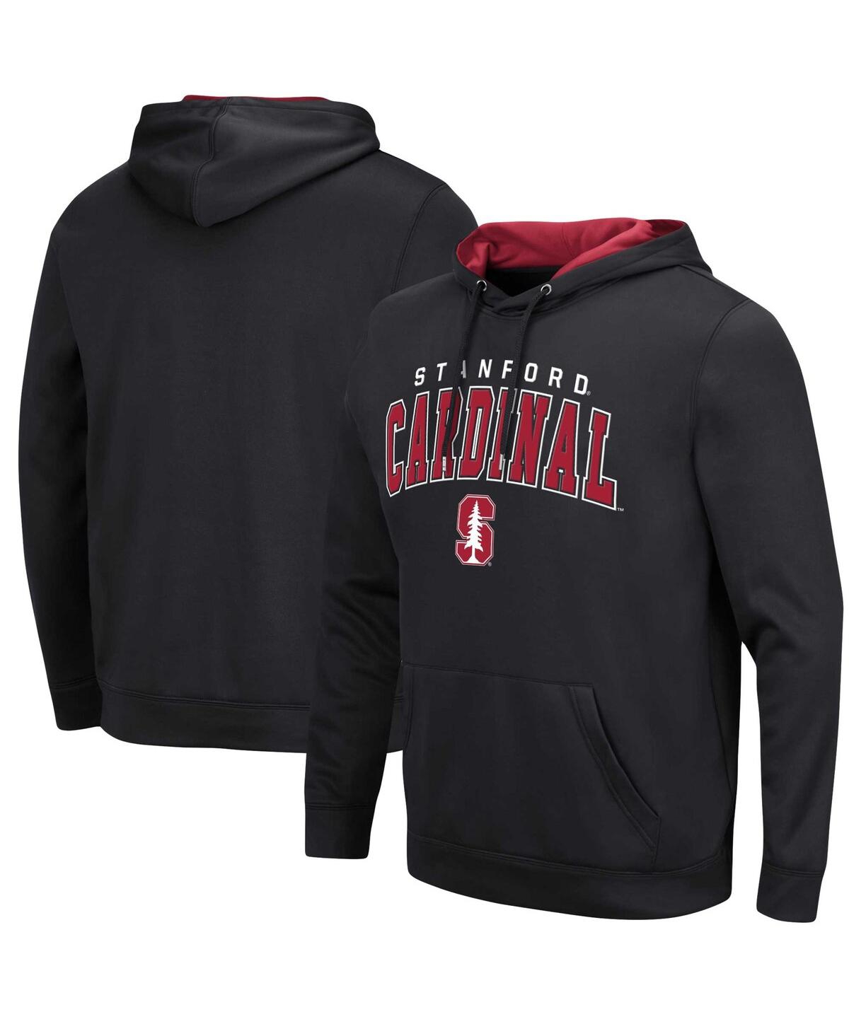 Colosseum Men's  Black Stanford Cardinal Resistanceâ Pullover Hoodie