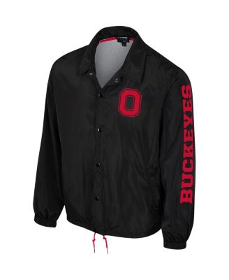 Men's and Women's Black Ohio State Buckeyes Coaches Full-Snap Jacket