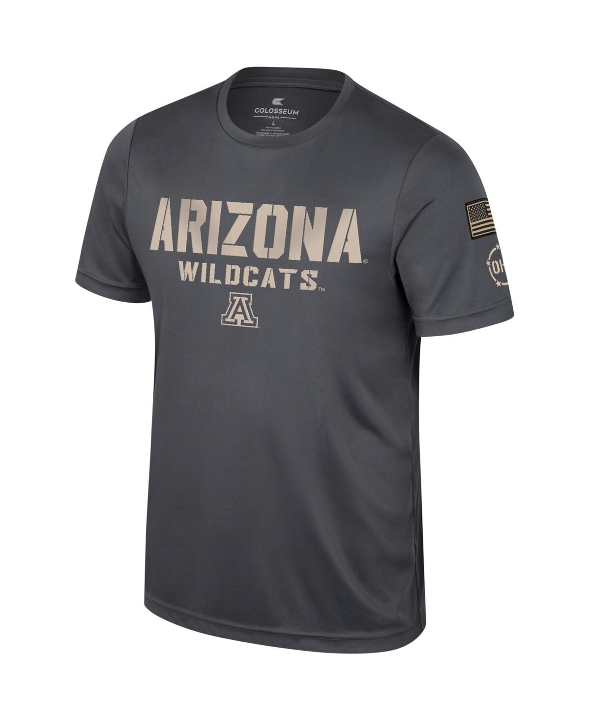Shop Colosseum Men's  Charcoal Arizona Wildcats Oht Military-inspired Appreciation T-shirt