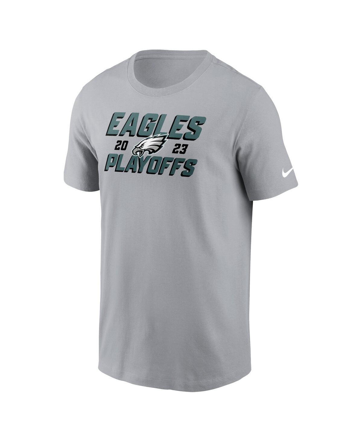 Men's NikePhiladelphia Eagles 2023 Nfl Playoffs Iconic T-shirt - Gray