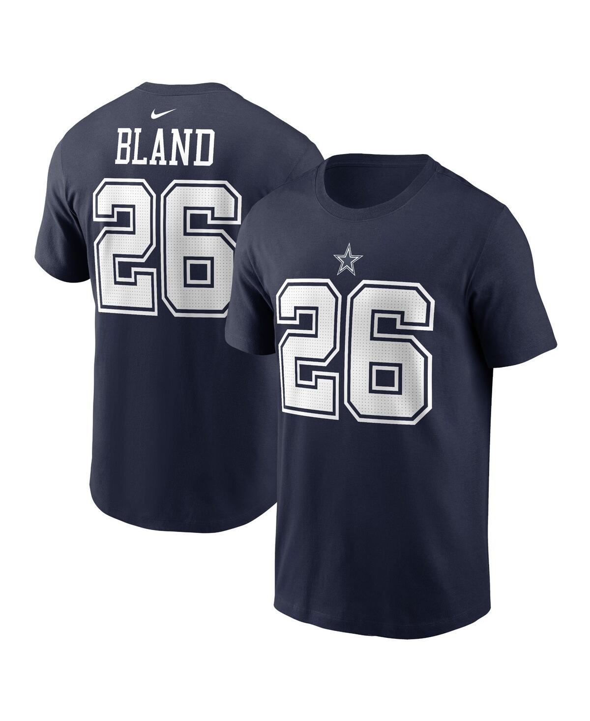 Shop Nike Men's  Daron Bland Navy Dallas Cowboys Player Name And Number T-shirt