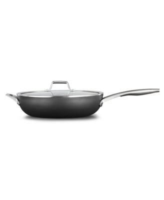 Premier Hard-Anodized Aluminum Nonstick 13" Deep Skillet with Lid