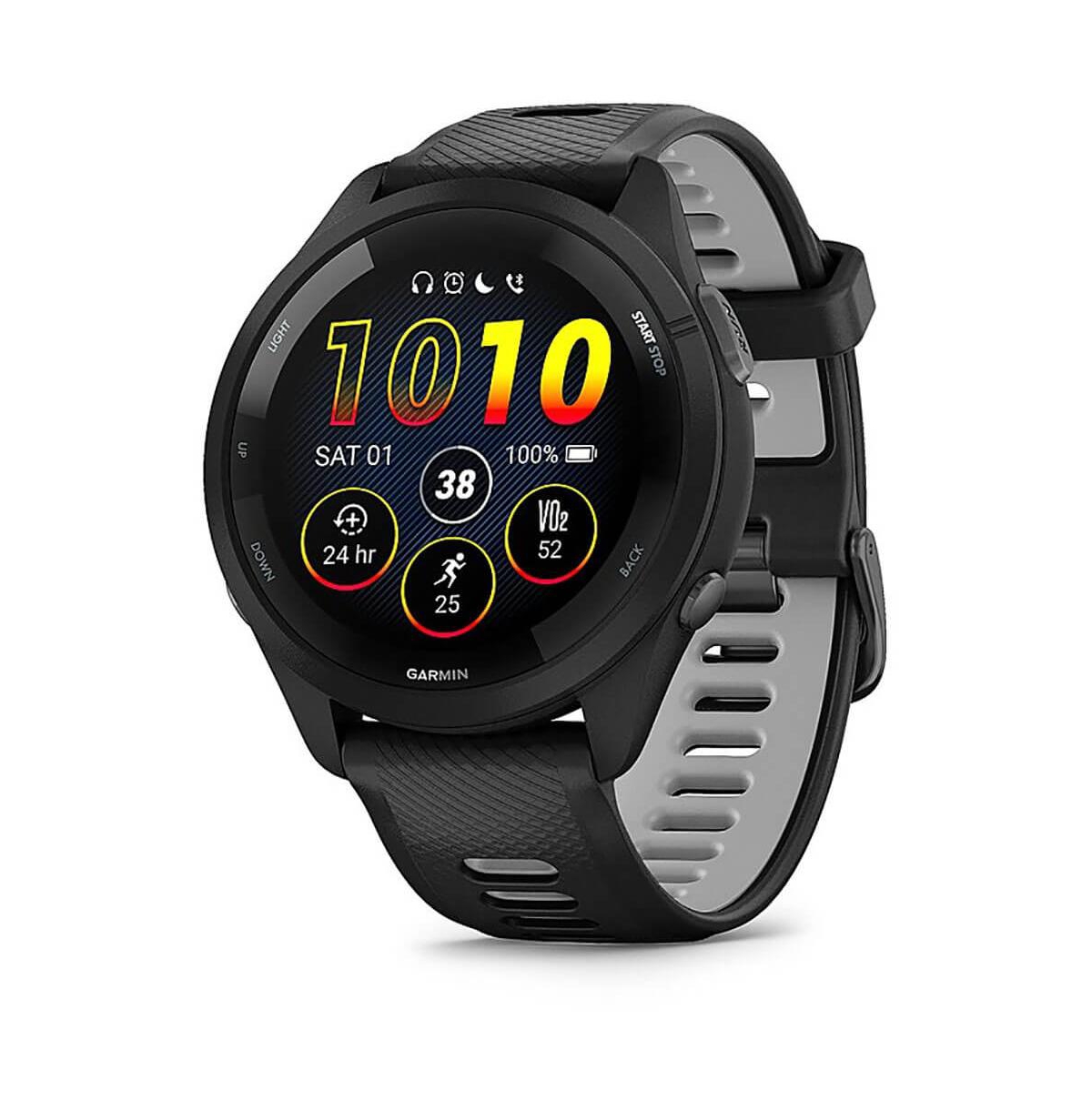 265 Running Watch - Black - Silicone Strap - Unisex Smart Watch - Black