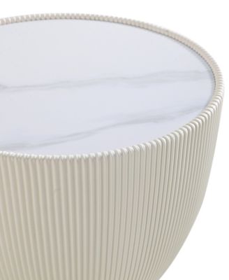 Anderson 18.43" Wide Leatherette Upholstered End Table