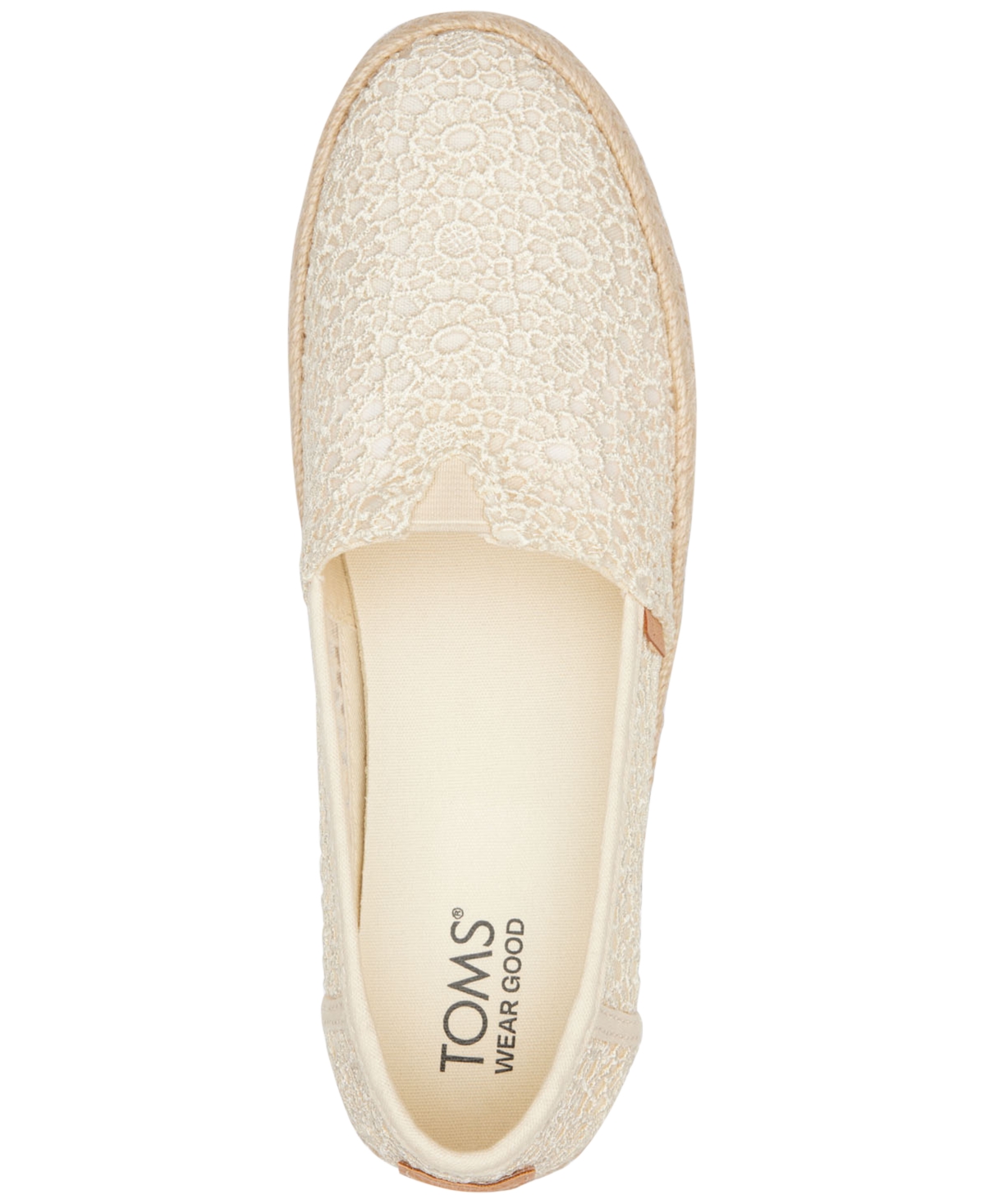 Toms Valcia Platform Espadrille In Natural Morrocan Crochet