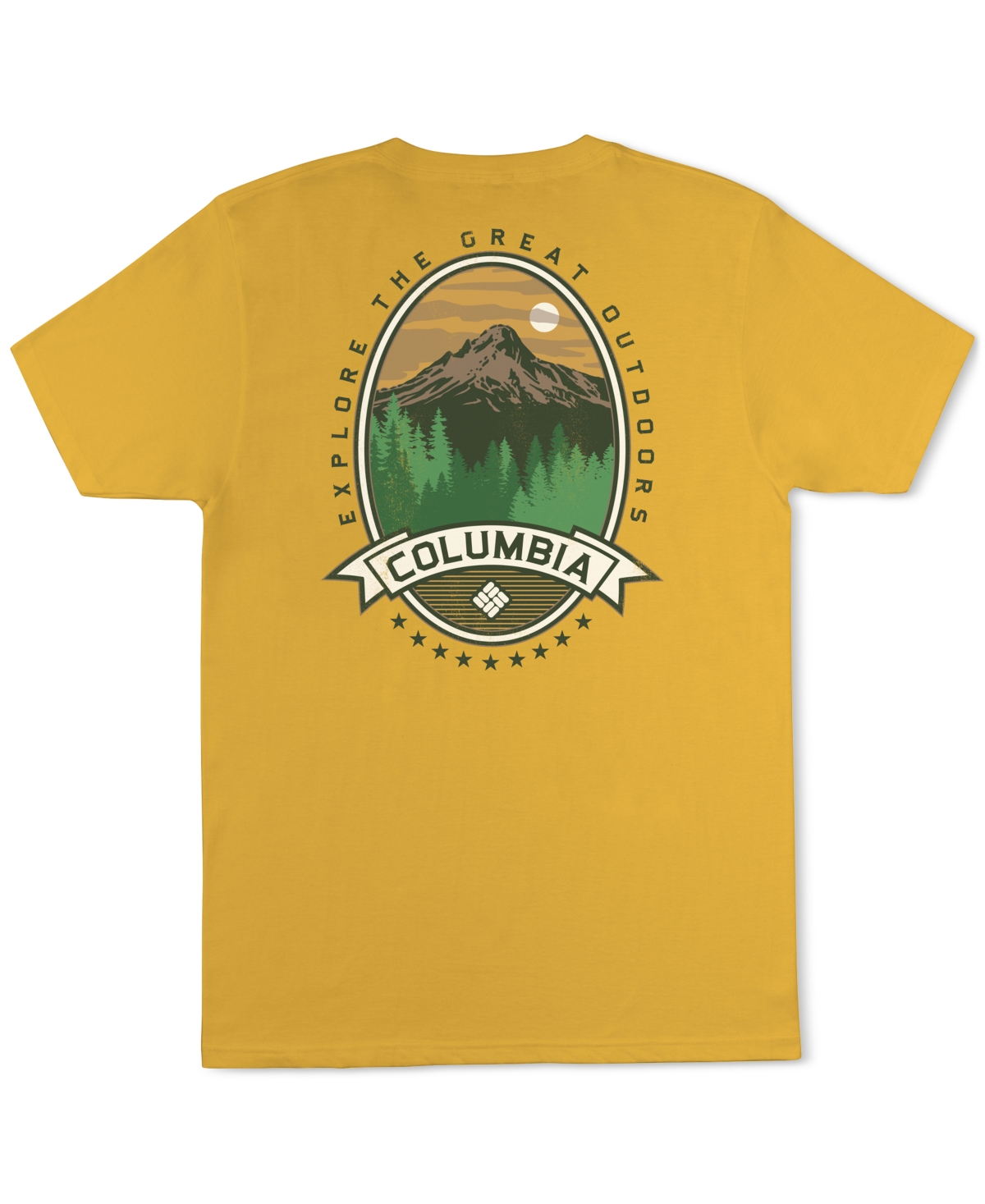 Columbia Men's Heaven Explore Outdoors Graphic T-shirt In Mustard