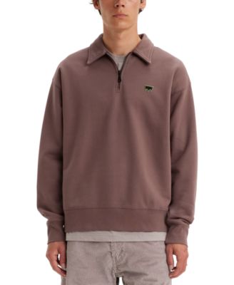 Levi's - Men's Relaxed-Fit Quarter-Zip Sweatshirt