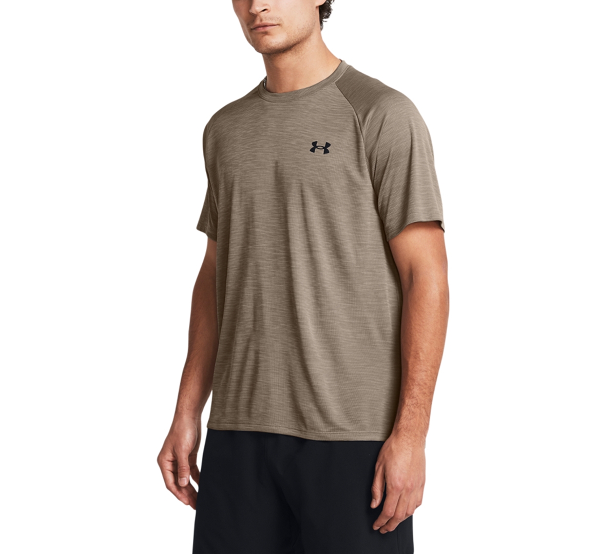 Under Armour Men's Ua Tech Textured Performance T-shirt In Taupe Dust