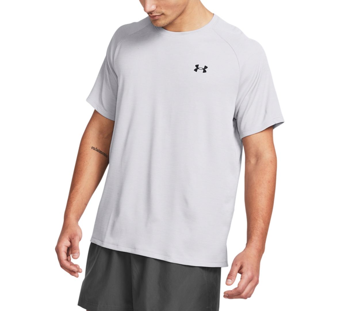 Under Armour Men's Ua Tech Textured Performance T-shirt In White