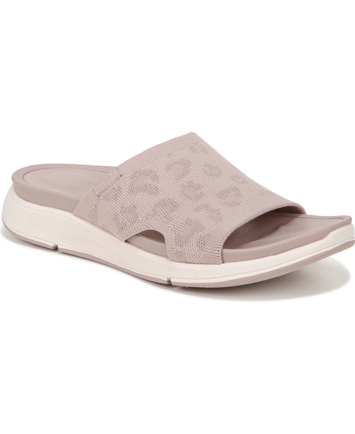 Shop Ryka Women's Triumph Slide Sandals In Violet Taupe Fabric