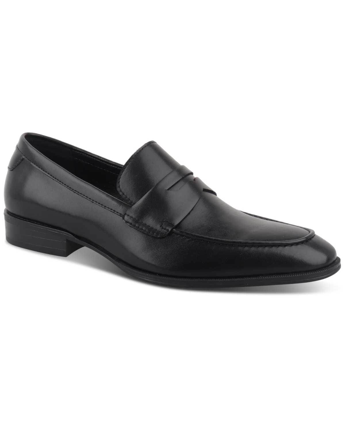 Shop Alfani Men's Penny Slip-on Penny Loafers, Created For Macy's In Black