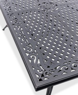 Wythburn Mix and Match 72"x 38" Cast Aluminum Outdoor Dining Table