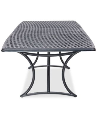 Wythburn Mix and Match 110"x 42" Cast Aluminum Outdoor Extension Dining Table, Created for Macy's