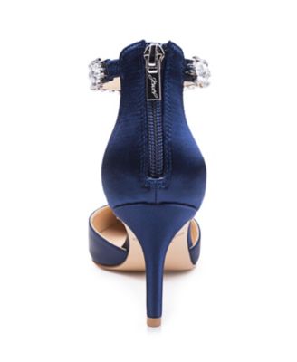 Women's Raleigh Rhinestone Ankle Strap Evening Pumps