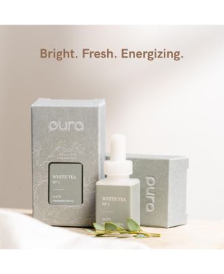 - White Tea No. 1 Smart Home Air Diffuser Fragrance - Smart Home Scent Refill - Up to 120-Hours of Premium Fragrance per Refill - Clean Diffuser Fragrance for Home, Office & Apartment - 2 Pack