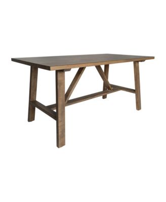 1 PC Solid Wood Rustic  Mabel Farmhouse Trestle Coffee Table, Accent Table