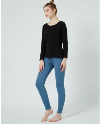 Women's Rebody Essentials Scooped Long Sleeve Top