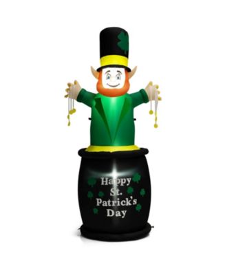 6 Feet St Patrick's Day Inflatables Leprechaun Irish Day Decoration ...