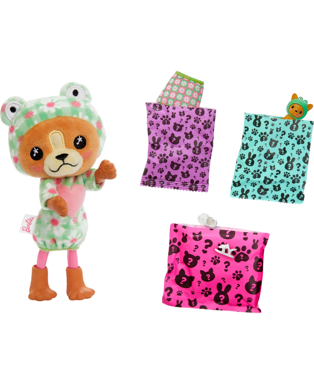 Barbie Cutie Reveal Costume-Themed Series Chelsea Doll and Accessories, Puppy as Frog