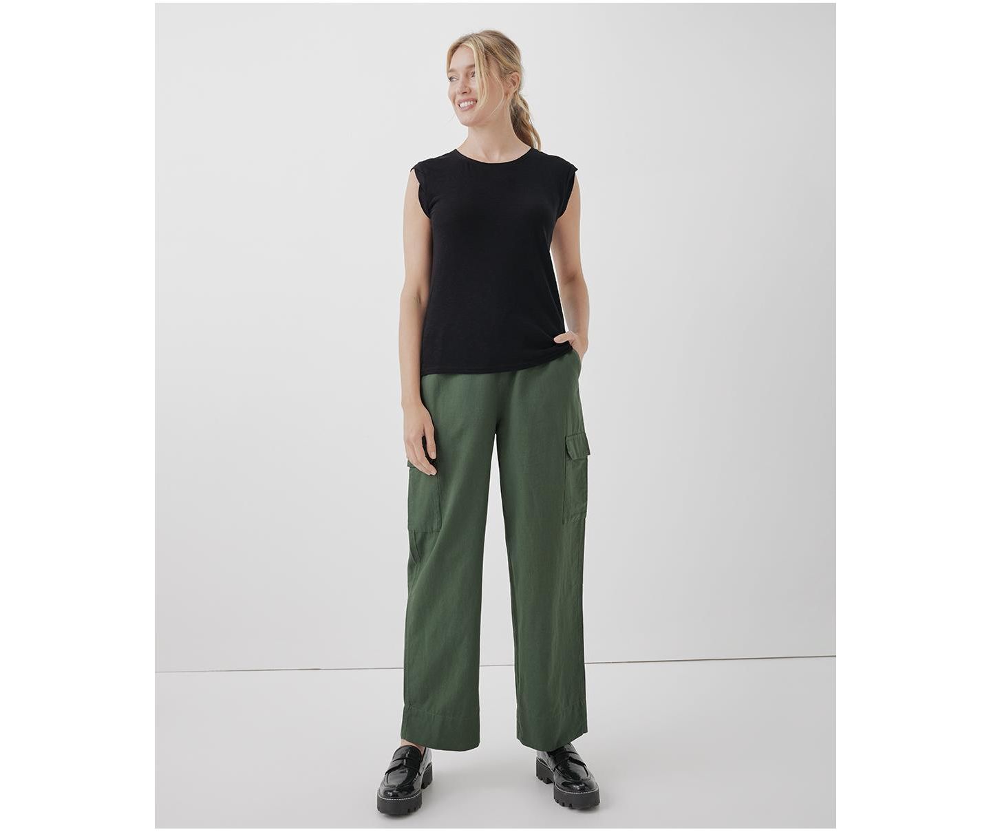 Женская футболка Pact Organic Cotton Featherweight Slub Muscle, цвет: Чёрный — фото 3