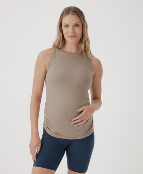 Женский топ Pact Maternity Organic Cotton Everyday Tank, цвет: Меланжевый