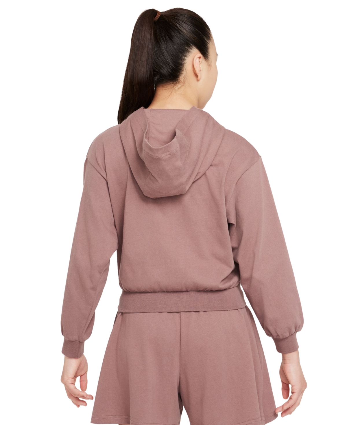 Nike Big Girls Sportswear Jersey-Knit Full-Zip Hoodie -plt