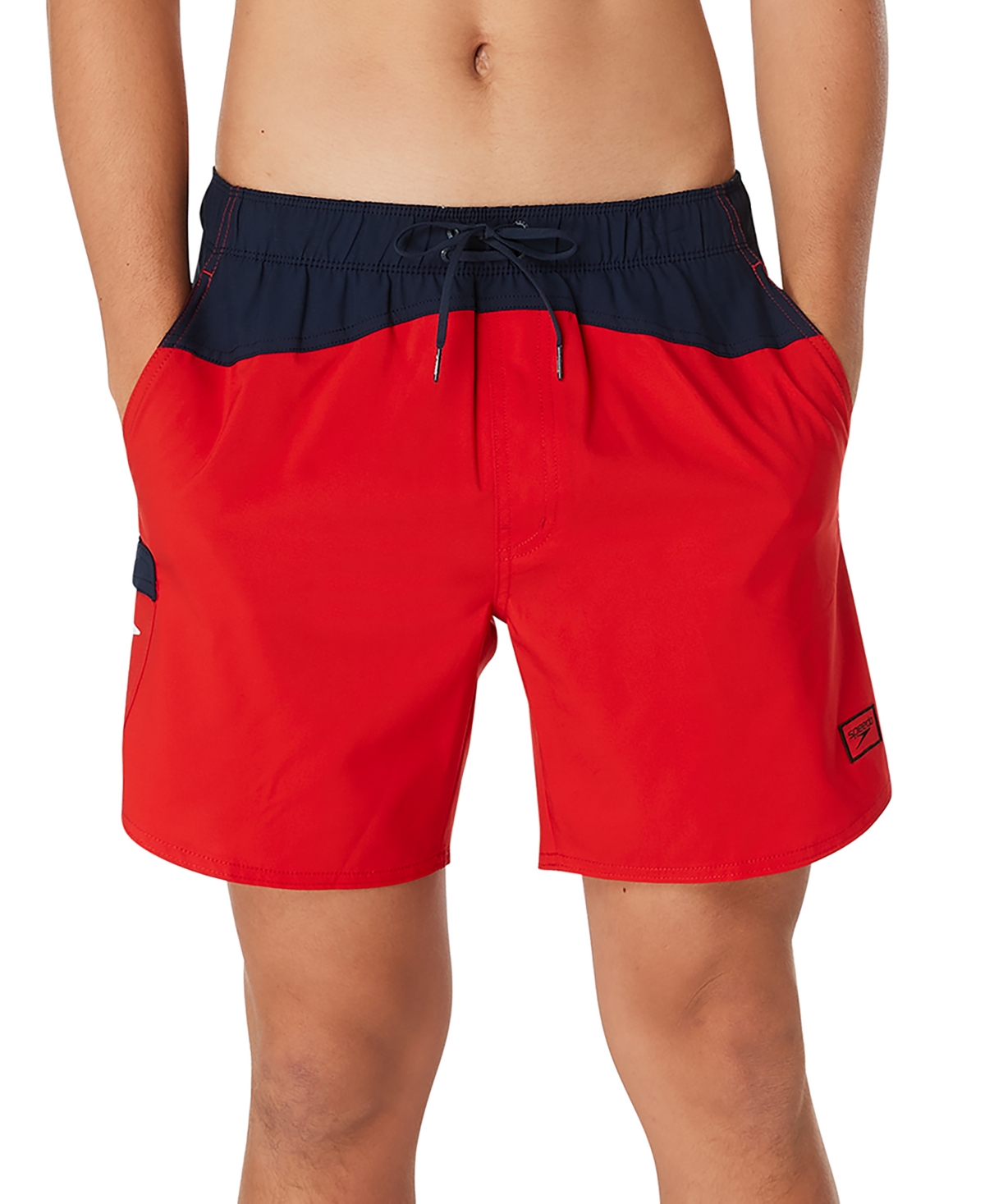 Shop Speedo Men's Marina Flex 6-1/2" Volley Shorts In Red