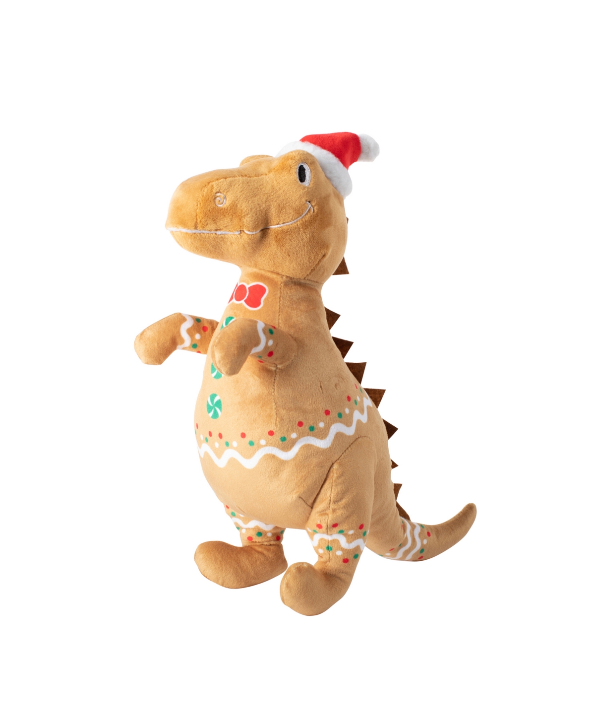 Cookie-Saurus Plush Dog Toy - Multi