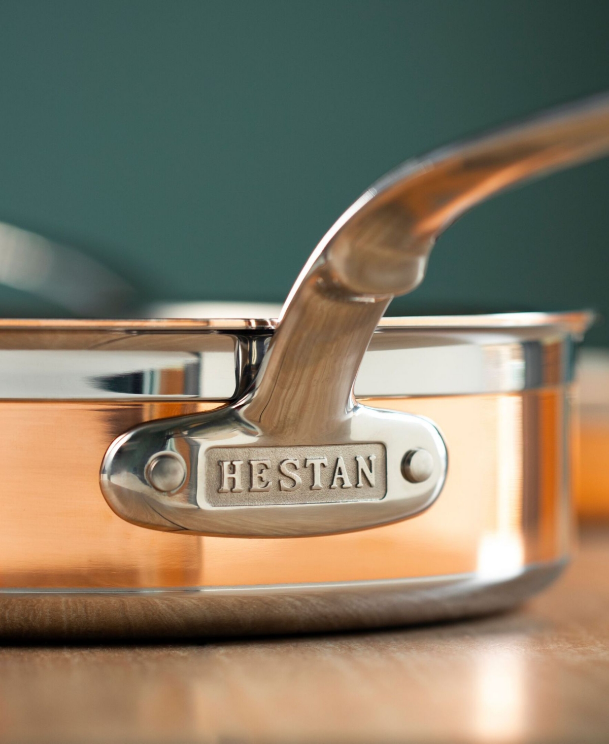 Shop Hestan Copperbond Copper Induction 3.5-quart Covered Saute With Helper Handle