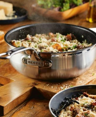 ProBond Clad TITUM&reg; Stainless Steel Nonstick 3.5-Quart Covered Essential Pan