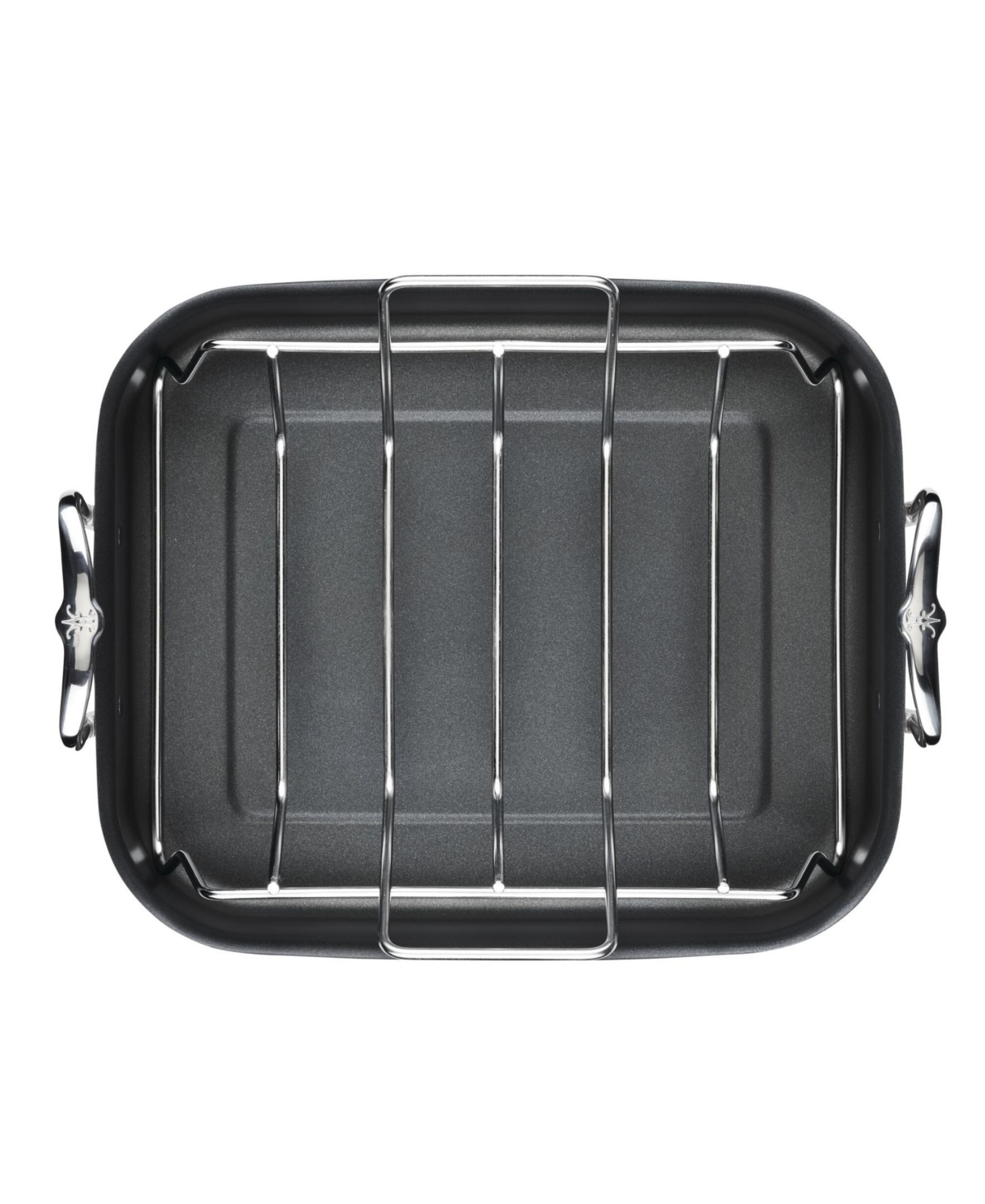 Shop Hestan Provisions Classic Clad Nonstick Small Roaster With Rack In Stainless Steel