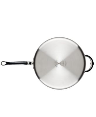 ProBond Clad TITUM&reg; Stainless Steel Nonstick 5-Quart Covered Saute Pan with Helper Handle