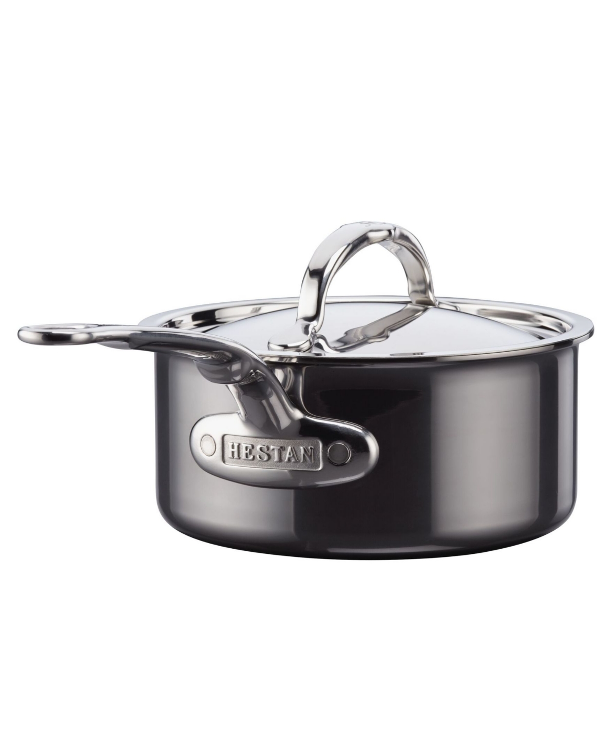 Hestan Nanobond Titanium Stainless Steel 1.5-quart Covered Saucepan In Stainless Steel