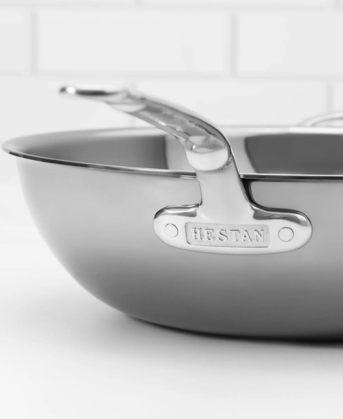Shop Hestan Nanobond Titanium Stainless Steel 14" Chefs Pan With Helper Handle
