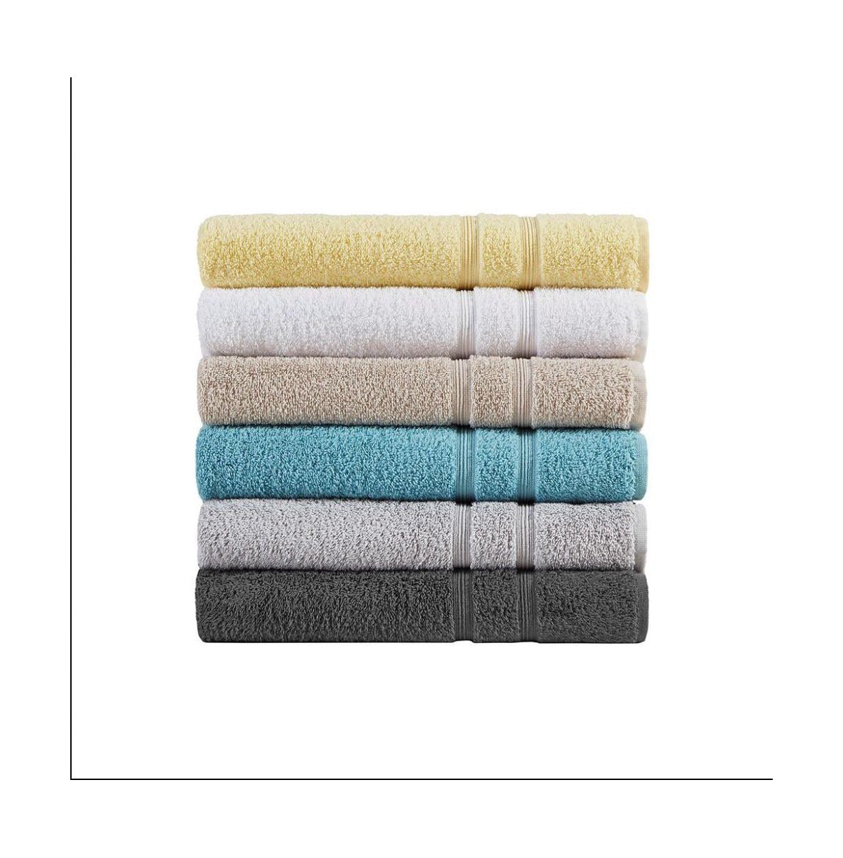 Home Outfitters 100% Turkish Cotton 6pcs Set , Absorbent, Bathroom Spa Towel, Casual