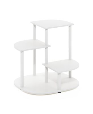  Celuka 3-Tier Indoor Outdoor Potted Plant Stand Holder for Multiple Plants, White & Virgin White