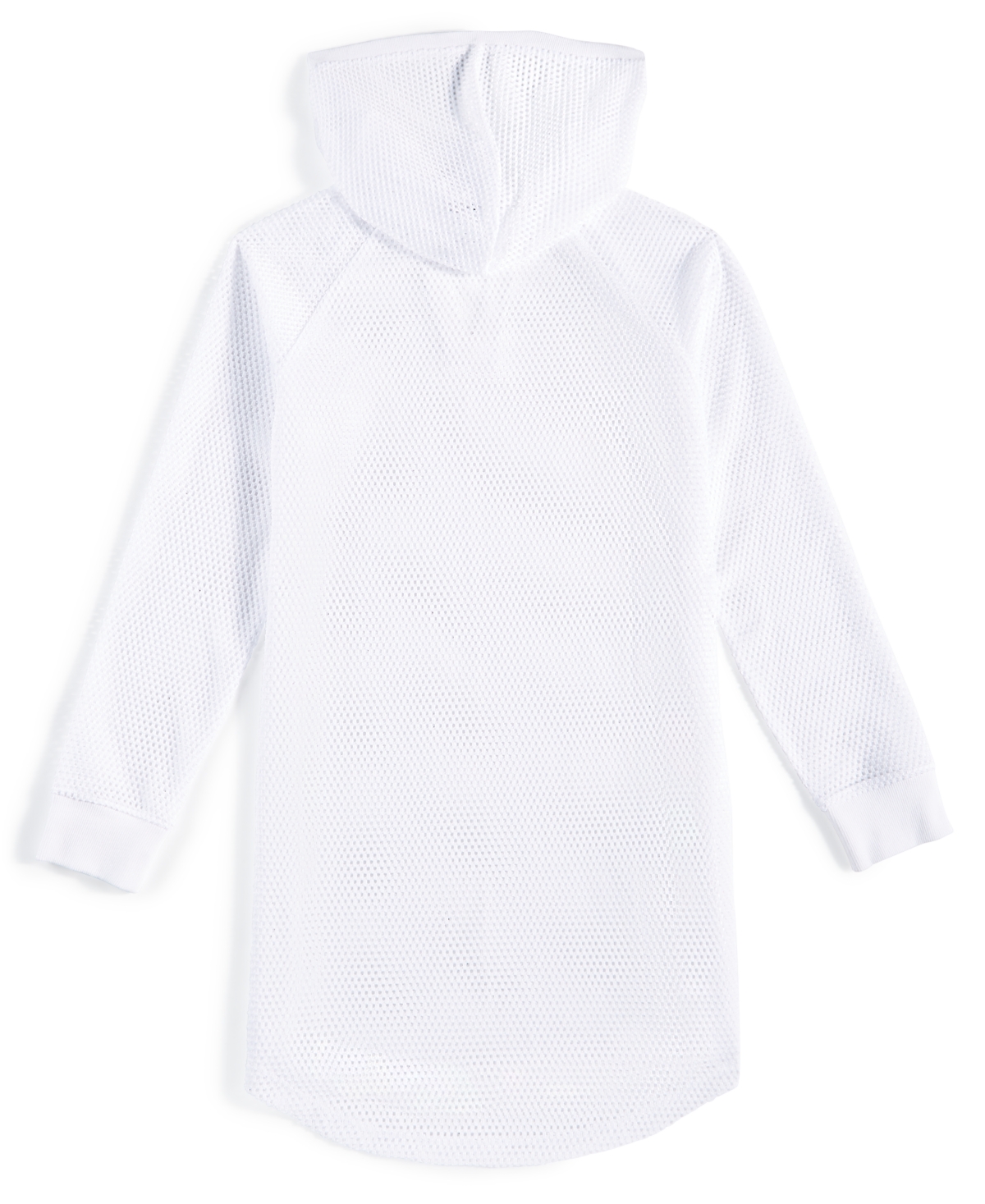 Id Ideology Big Girls Mesh Long-Sleeve Hooded Cover-Up, Created for Macy's