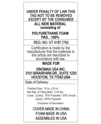 IntelliSLEEP CLOSEOUT! Natural Comfort Contour Memory Foam Pillow, King, Exclusively at Macy’s