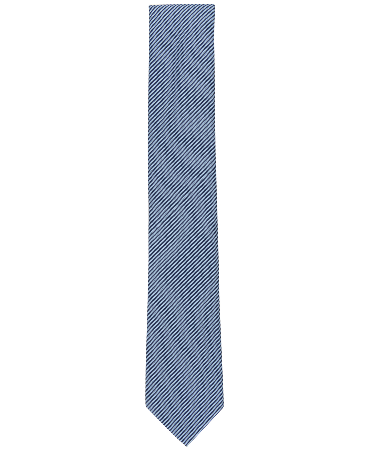 Shop Alfani Men's Thin Stripe Tie, Created For Macy's In Denim