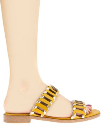 Women's Lemah Woven Double Band Slide Flat Sandals